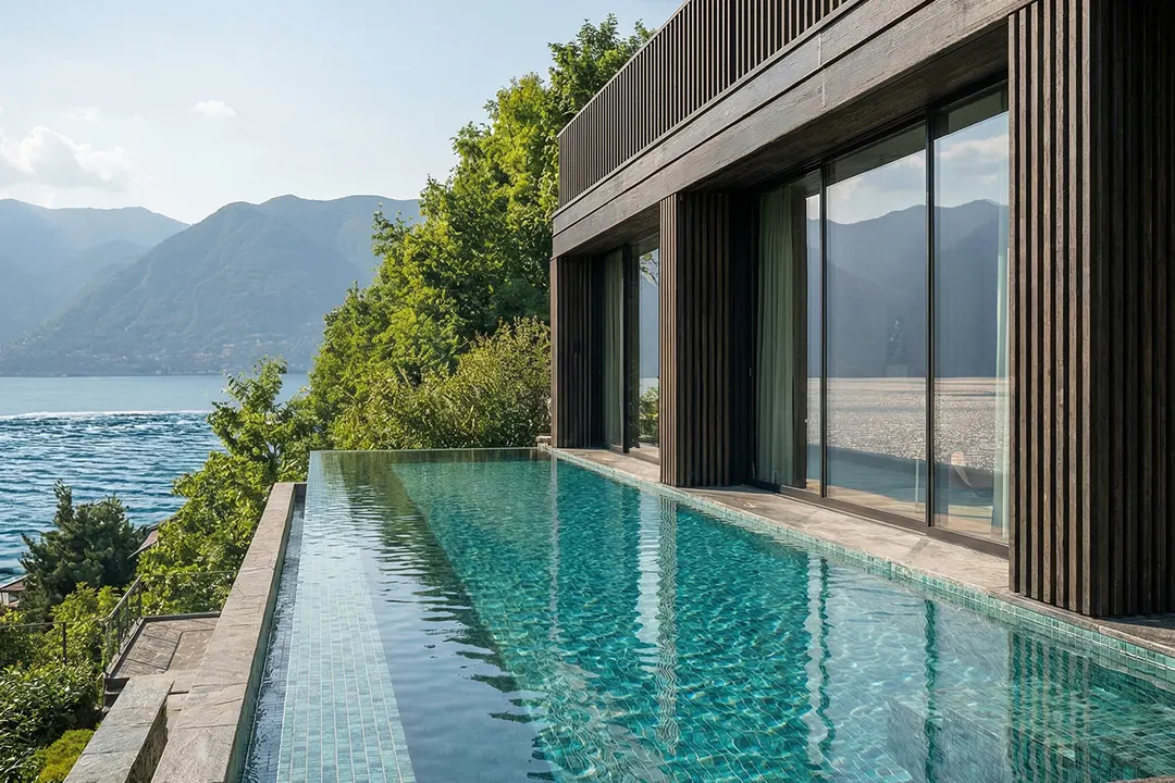 Modern Villa on Como Lake, Pognana Lario, Italy — exteriors (4)