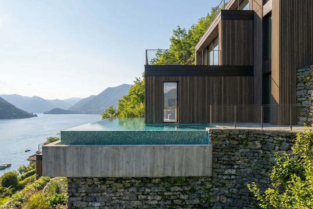Modern Villa on Como Lake, Pognana Lario, Italy — exteriors (6)