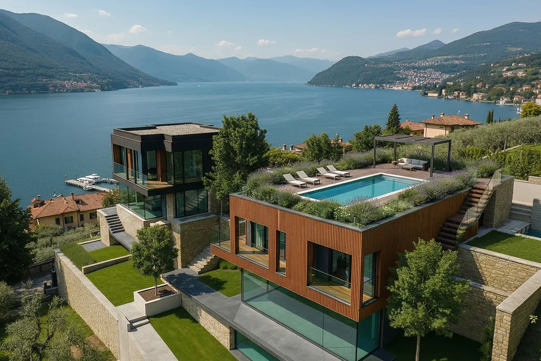Two Villas on Como Lake, Carate Urio, Italy — exteriors (6)