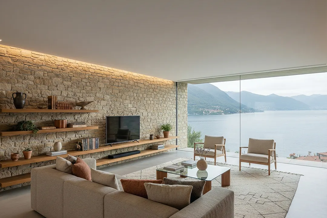 Two Villas on Como Lake, Carate Urio, Italy — interiors (1)